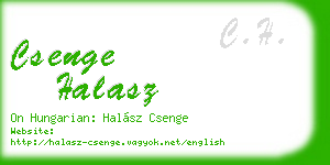 csenge halasz business card