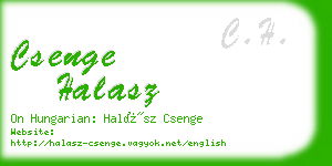 csenge halasz business card